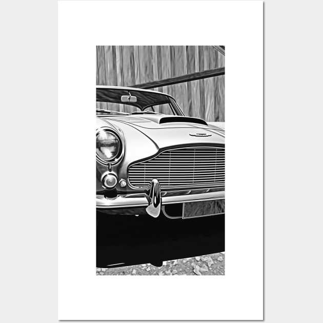 Vintage Aston Martin Wall Art by Kid Relic